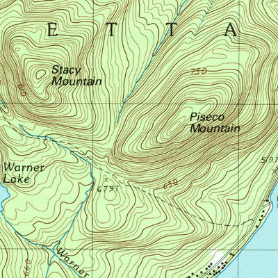 United States Geological Survey Piseco Lake, NY (1997, 25000-Scale) digital map