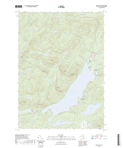 United States Geological Survey Piseco Lake, NY (2023, 24000-Scale) digital map