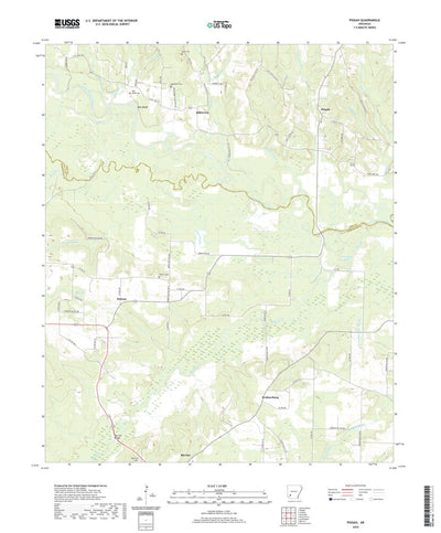 United States Geological Survey Pisgah, AR (2020, 24000-Scale) digital map