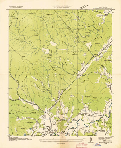 United States Geological Survey Pisgah Forest, NC (1935, 24000-Scale) digital map