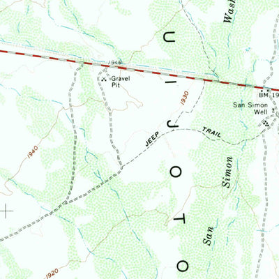 United States Geological Survey Pisinimo, AZ (1963, 62500-Scale) digital map