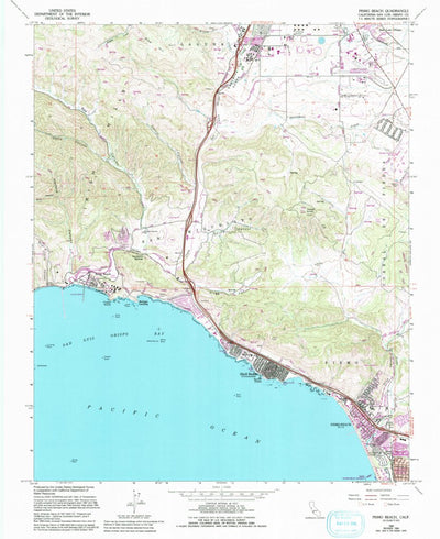 United States Geological Survey Pismo Beach, CA (1965, 24000-Scale) digital map