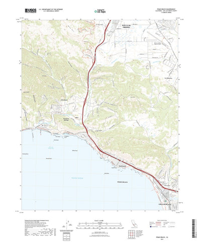 United States Geological Survey Pismo Beach, CA (2021, 24000-Scale) digital map