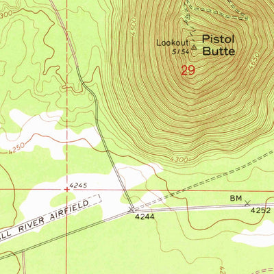 United States Geological Survey Pistol Butte, OR (1963, 24000-Scale) digital map
