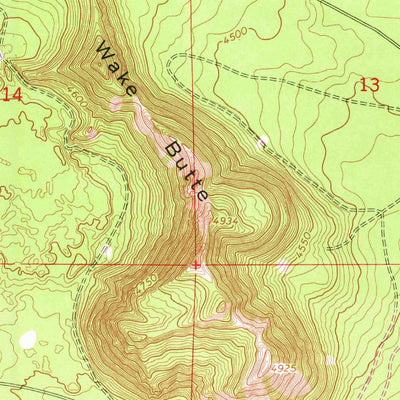 United States Geological Survey Pistol Butte, OR (1963, 24000-Scale) digital map