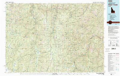 United States Geological Survey Pistol Creek, ID (1982, 100000-Scale) digital map