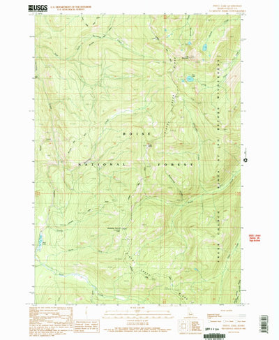 United States Geological Survey Pistol Lake, ID (1990, 24000-Scale) digital map