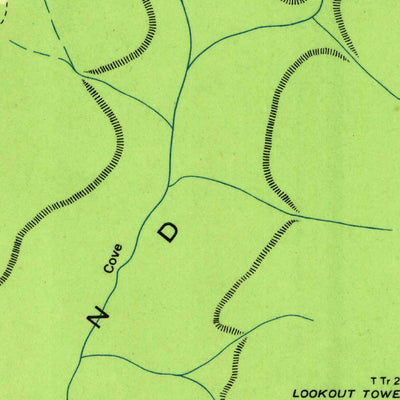 United States Geological Survey Pitcher Ridge, TN (1936, 24000-Scale) digital map