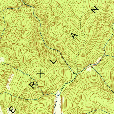 United States Geological Survey Pitcher Ridge, TN (1951, 24000-Scale) digital map