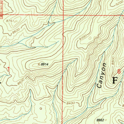 United States Geological Survey Pitchfork Canyon, NM (1999, 24000-Scale) digital map