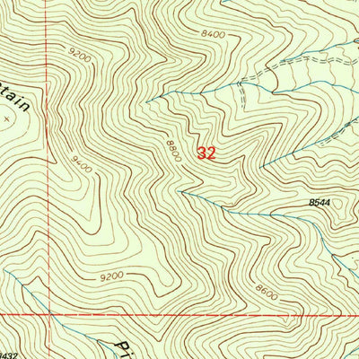 United States Geological Survey Pitchfork Canyon, NM (1999, 24000-Scale) digital map