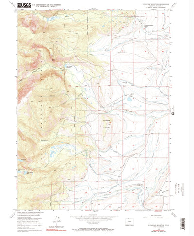 United States Geological Survey Pitchpine Mountain, CO (1955, 24000-Scale) digital map