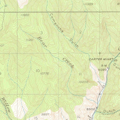 United States Geological Survey Pitkin, CO (1941, 62500-Scale) digital map