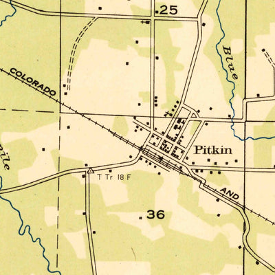 United States Geological Survey Pitkin, LA (1947, 31680-Scale) digital map