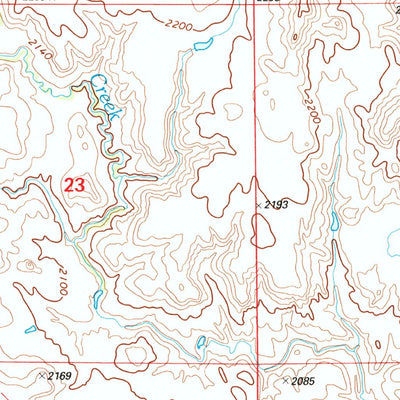 United States Geological Survey Pitt Creek, ND (1998, 24000-Scale) digital map
