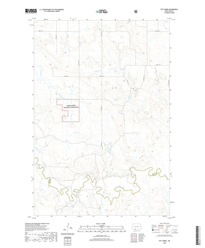 United States Geological Survey Pitt Creek, ND (2020, 24000-Scale) digital map