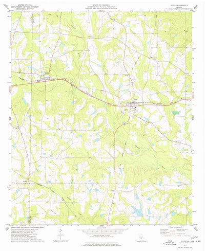 United States Geological Survey Pitts, GA (1974, 24000-Scale) digital map