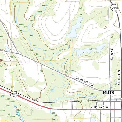 United States Geological Survey Pitts, GA (2020, 24000-Scale) digital map