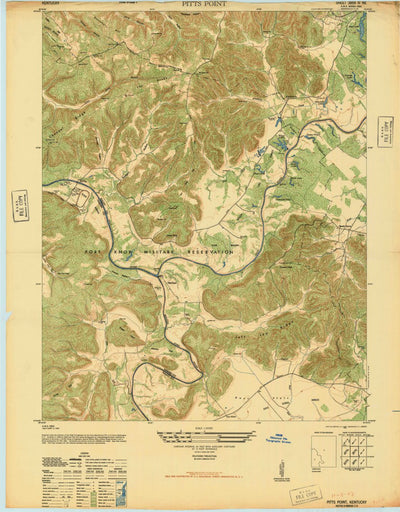 United States Geological Survey Pitts Point, KY (1946, 24000-Scale) digital map