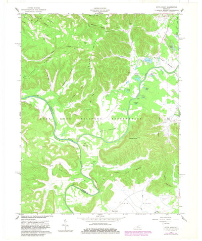 United States Geological Survey Pitts Point, KY (1960, 24000-Scale) digital map