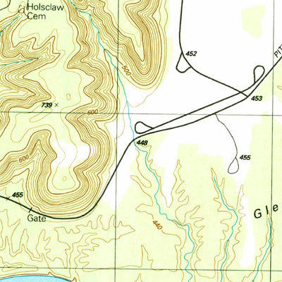 United States Geological Survey Pitts Point, KY (1991, 24000-Scale) digital map