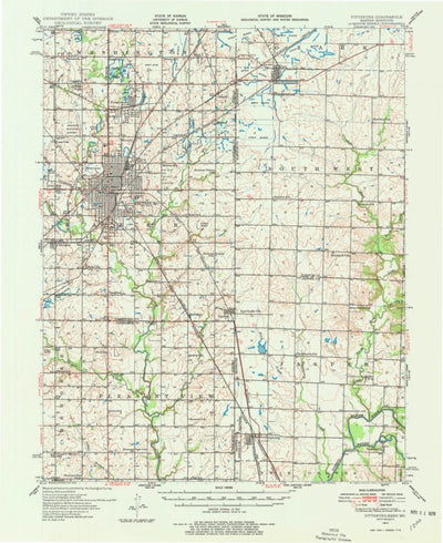 United States Geological Survey Pittsburg, KS-MO (1947, 62500-Scale) digital map