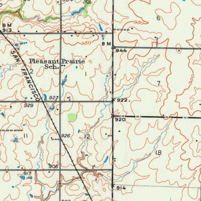 United States Geological Survey Pittsburg, KS-MO (1947, 62500-Scale) digital map