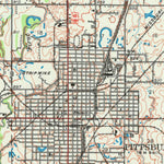 United States Geological Survey Pittsburg, KS-MO (1947, 62500-Scale) digital map
