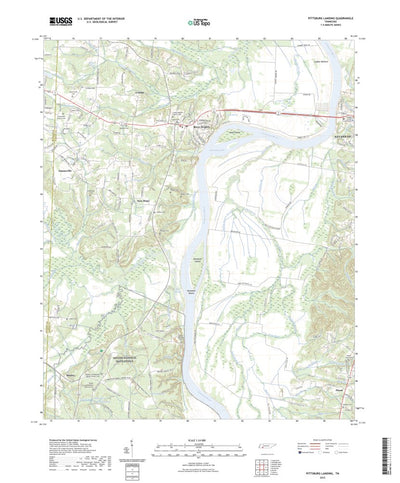 United States Geological Survey Pittsburg Landing, TN (2022, 24000-Scale) digital map