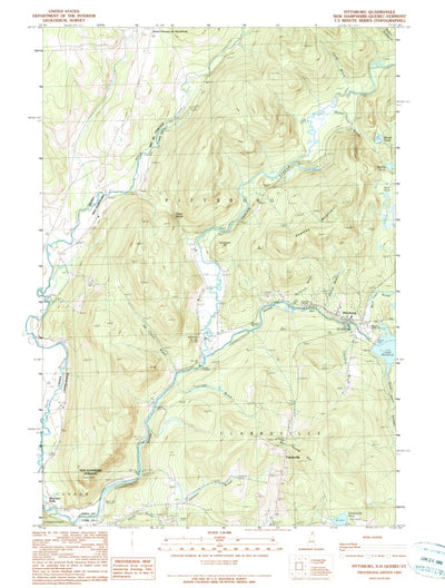 United States Geological Survey Pittsburg, NH-VT (1989, 24000-Scale) digital map