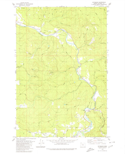 United States Geological Survey Pittsburg, OR (1979, 24000-Scale) digital map