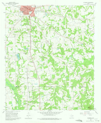 United States Geological Survey Pittsburg, TX (1960, 24000-Scale) digital map