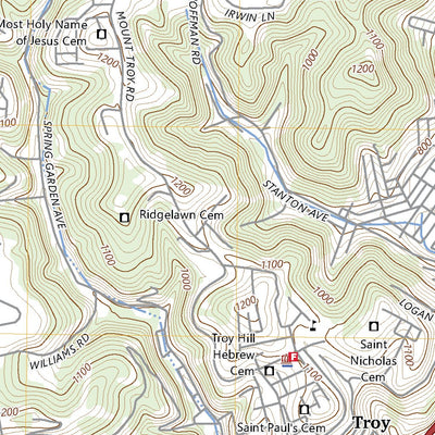 United States Geological Survey Pittsburgh East, PA (2023, 24000-Scale) digital map