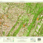 United States Geological Survey Pittsburgh, PA (1959, 250000-Scale) digital map