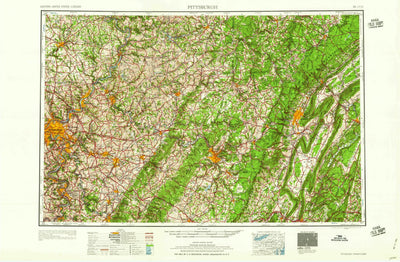 United States Geological Survey Pittsburgh, PA (1959, 250000-Scale) digital map
