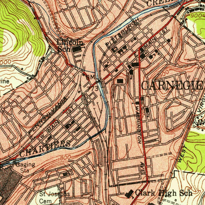 United States Geological Survey Pittsburgh West, PA (1948, 24000-Scale) digital map
