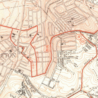 United States Geological Survey Pittsburgh West, PA (1951, 24000-Scale) digital map