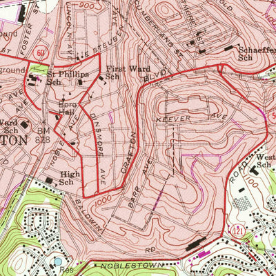 United States Geological Survey Pittsburgh West, PA (1960, 24000-Scale) digital map