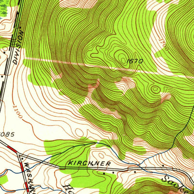 United States Geological Survey Pittsfield East, MA (1944, 24000-Scale) digital map
