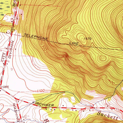 United States Geological Survey Pittsfield East, MA (1959, 24000-Scale) digital map
