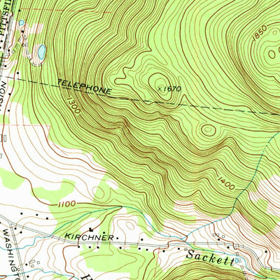 United States Geological Survey Pittsfield East, MA (1973, 24000-Scale) digital map