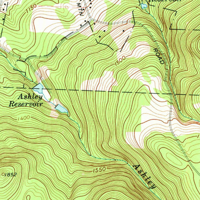United States Geological Survey Pittsfield East, MA (1973, 24000-Scale) digital map