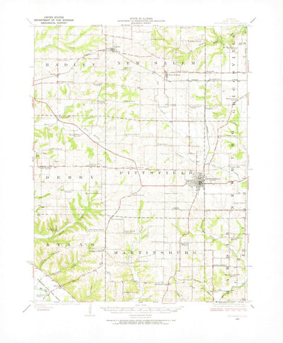 United States Geological Survey Pittsfield, IL (1926, 62500-Scale) digital map