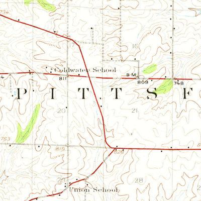 United States Geological Survey Pittsfield, IL (1926, 62500-Scale) digital map