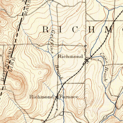 United States Geological Survey Pittsfield, MA-NY (1890, 62500-Scale) digital map