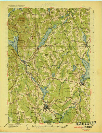 United States Geological Survey Pittsfield, ME (1933, 62500-Scale) digital map
