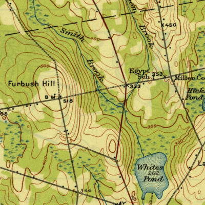 United States Geological Survey Pittsfield, ME (1933, 62500-Scale) digital map