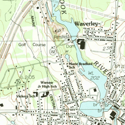 United States Geological Survey Pittsfield, ME (1982, 24000-Scale) digital map