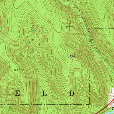 United States Geological Survey Pittsfield, PA (1968, 24000-Scale) digital map
