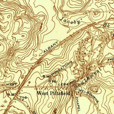 United States Geological Survey Pittsfield West, MA-NY (1946, 24000-Scale) digital map